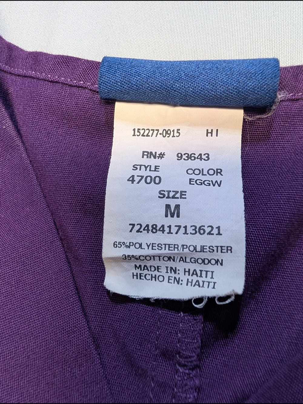Cherokee Workwear Authentic Scrubs Women's Size M Top and Pants Eggplant Color - Picture 5 of 14